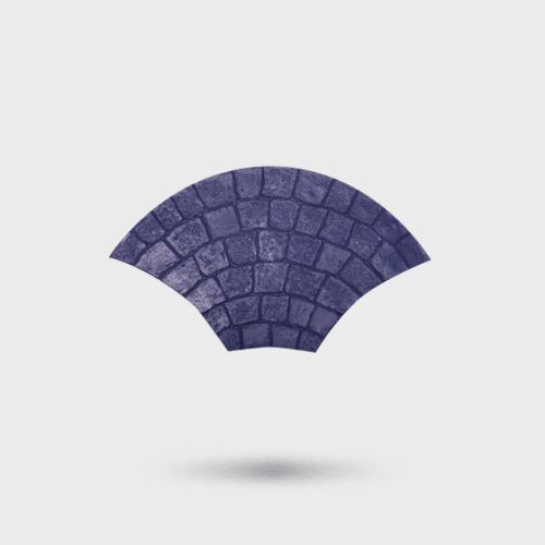 Moldes tipo abanico para pisos de concreto